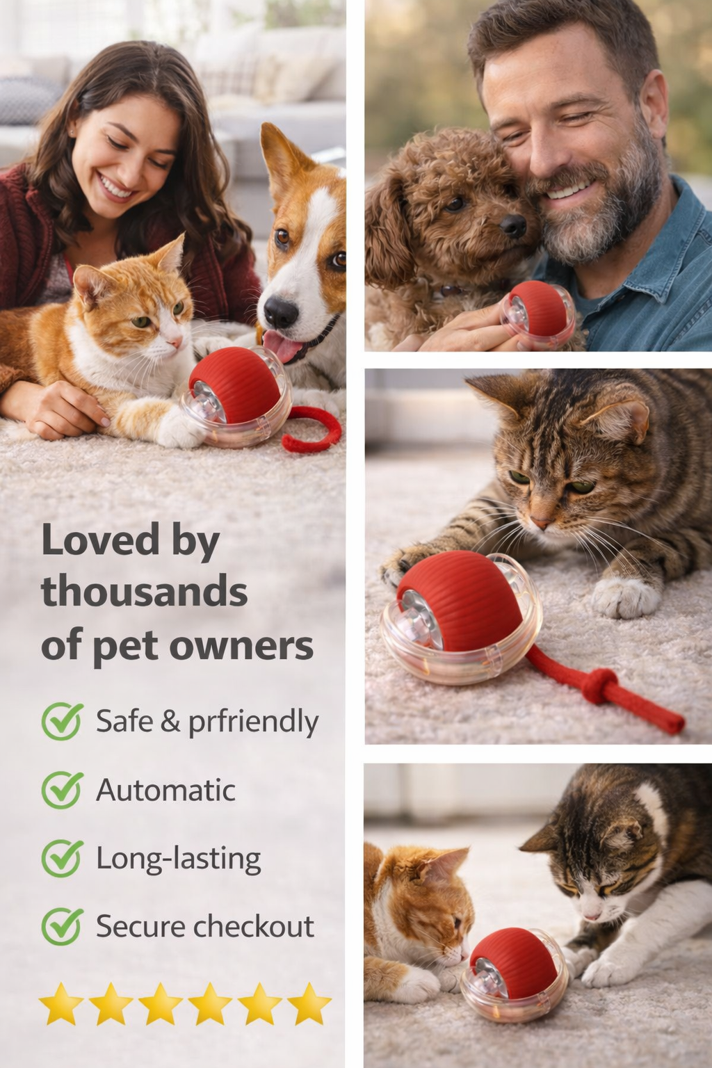 Smart Motion Pet Ball – Keep Your Pet Active, Happy & Entertained