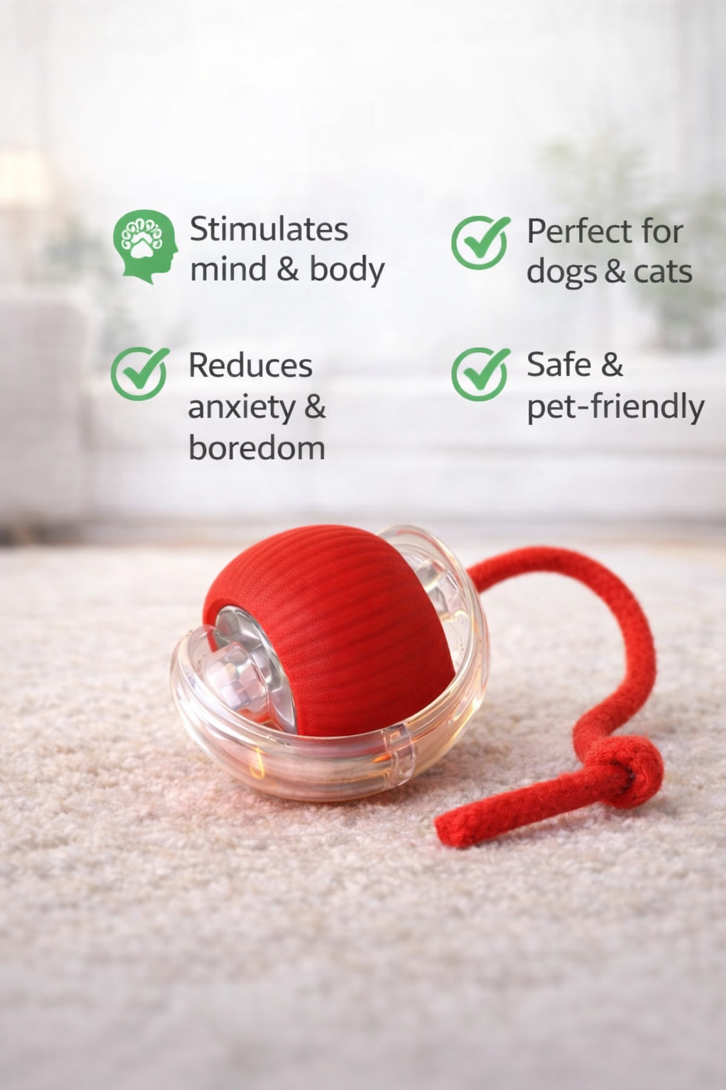 Smart Motion Pet Ball – Keep Your Pet Active, Happy & Entertained