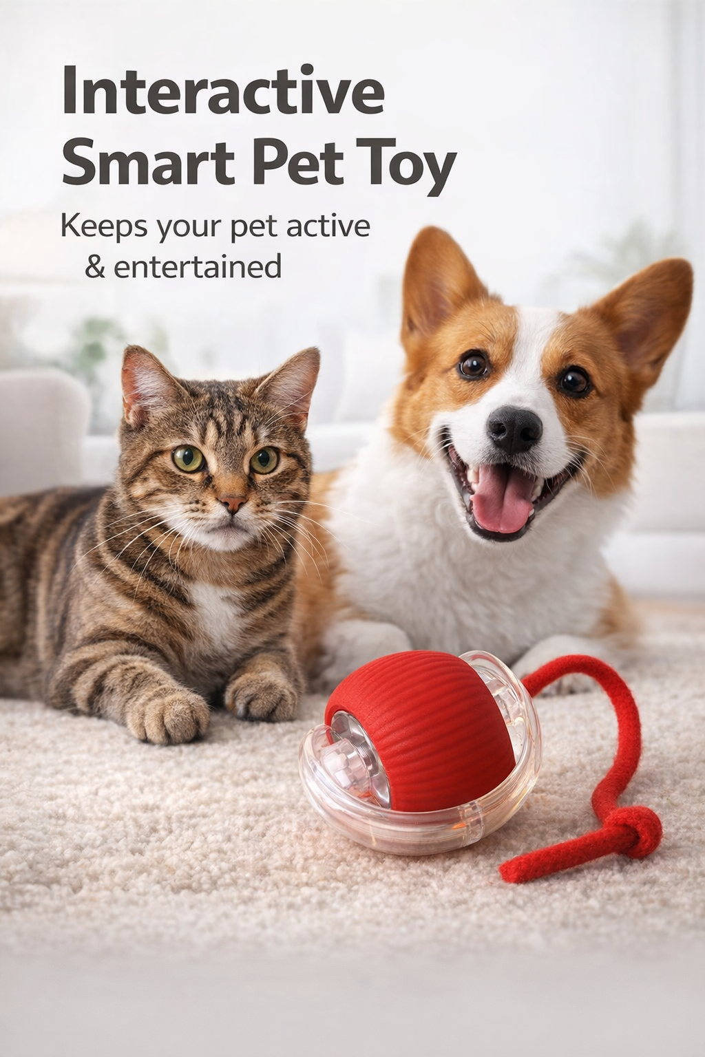 Smart Motion Pet Ball – Keep Your Pet Active, Happy & Entertained